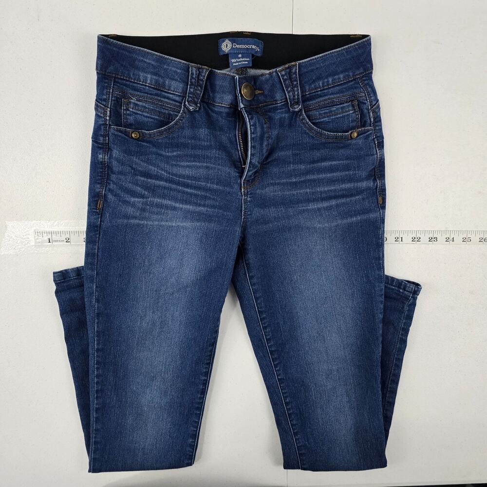 Democracy ab solution‎ jeans blue denim womens 6 slim skinny 5145